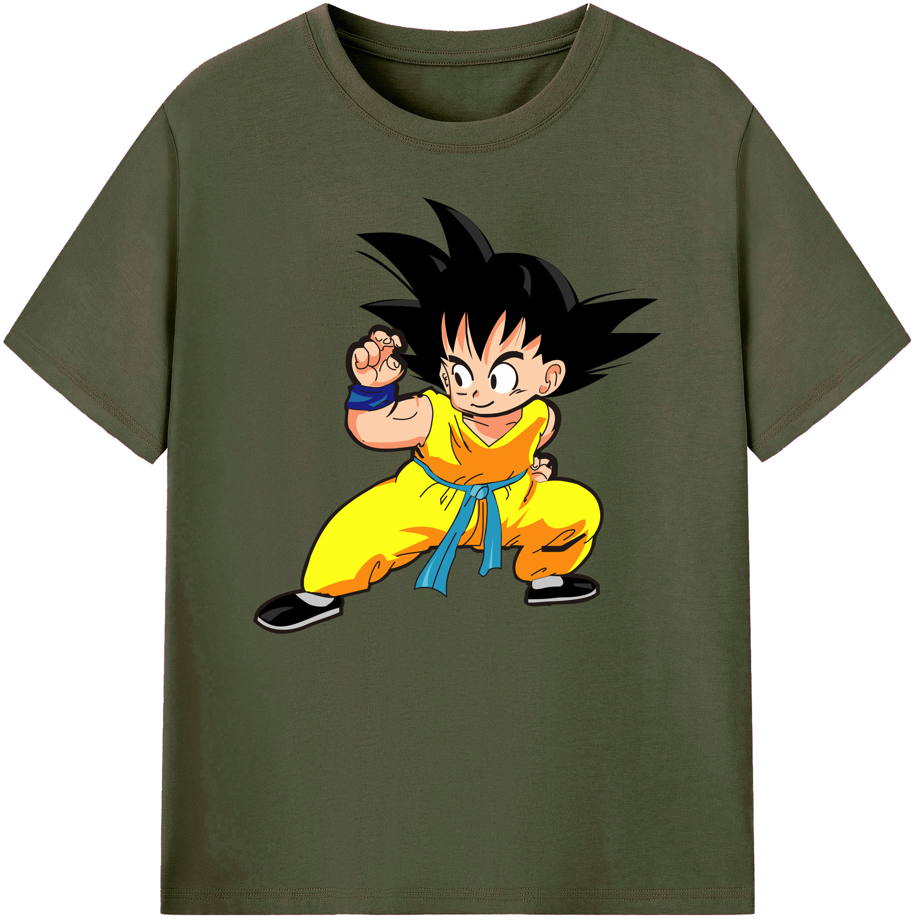 （画像用） ドラゴンボール 孫悟空（そん ごくう）Son Goku カカロット DRAGON BALL Kakarotto 綿100％ メンズ半袖Tシャツ｜肌触りやわらか＆通気性